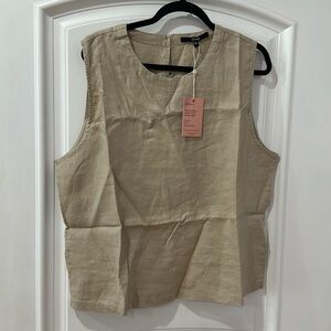 Quince 100% linen beautiful top size XL